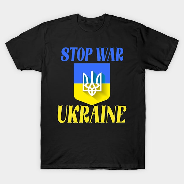 Ukraine trident Ukraine flag Ukrainian flag Ukraine T-Shirt by Darwish